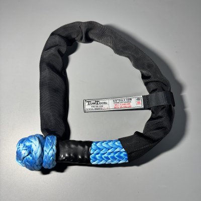 画像1: 3/8"x10" Xtreme soft shackle　(Blue)